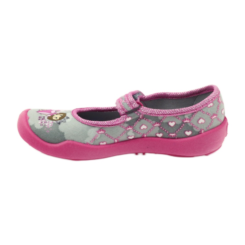 Pantofole velcro Befado 114x305 grigio rosa 2