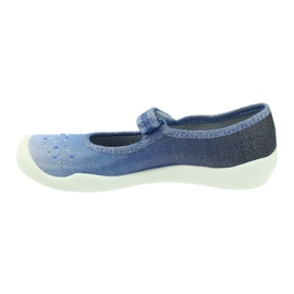 Pantofole bimba paillettes Befado 114y316 blu grigio blu navy 3