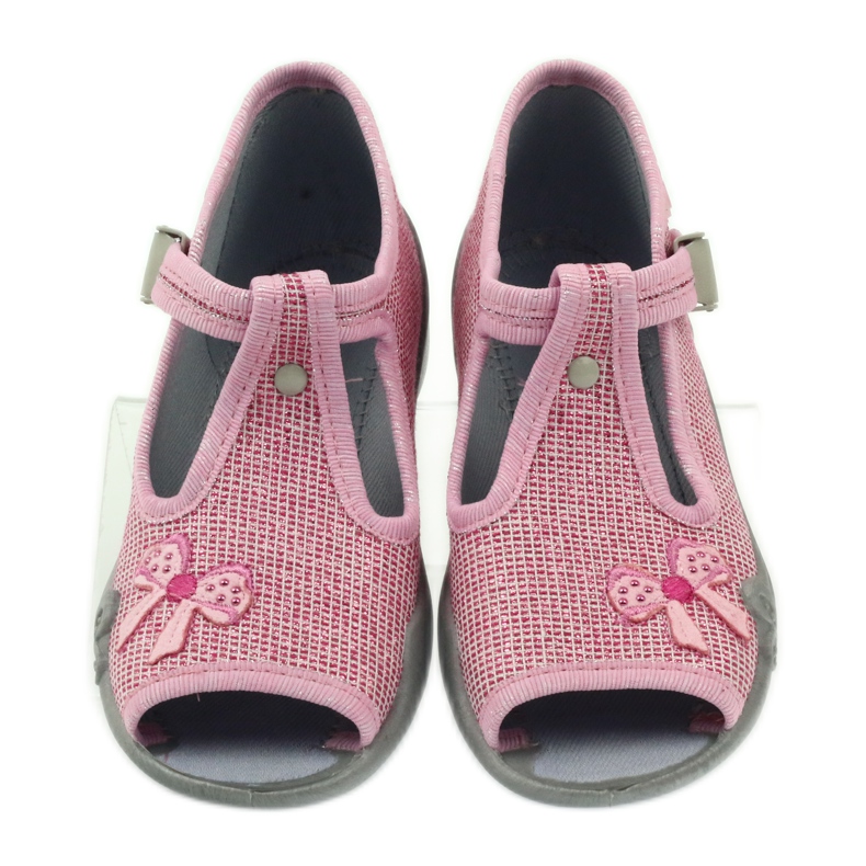 Pantofole fiocco Befado 213P104 rosa 3