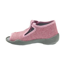Pantofole fiocco Befado 213P104 rosa 2