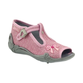 Pantofole fiocco Befado 213P104 rosa 1