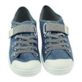 Scarpe da bambino Befado sneakers pantofole 251Q094 blu grigio 3