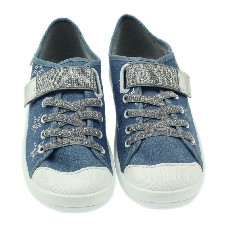 Scarpe da bambino Befado sneakers pantofole 251Q094 blu grigio 3