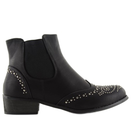 Stivaletti Chelsea neri con borchie black ka16-160sl Black nero 2