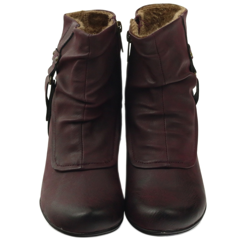 Stivali bordeaux super comodi Aloeloe multicolore rosso 3