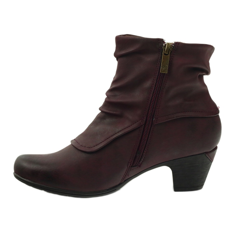 Stivali bordeaux super comodi Aloeloe multicolore rosso 2
