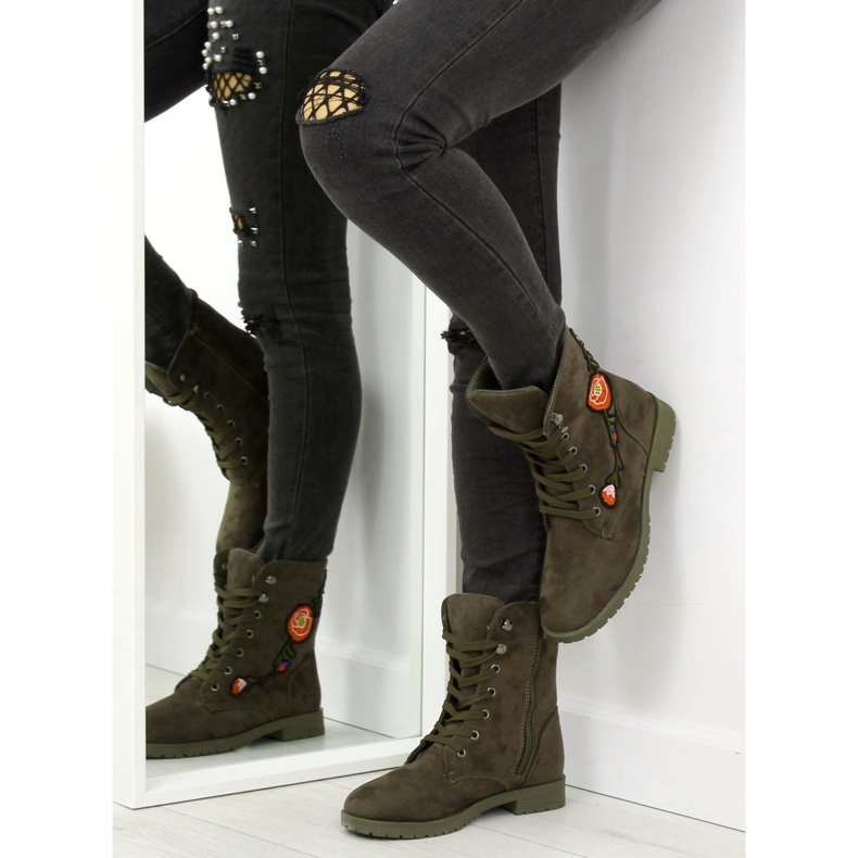 Operai con ricamo AB-9 Army Green verde 1