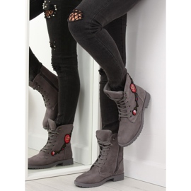 Operai con ricamo grigio AB-9 Grigio 1