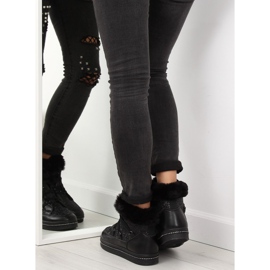 AX05 stivali da neve luna nera nero 2