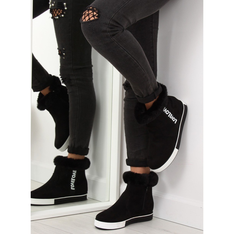 Sneakers nere alte alla caviglia NB252P nero 2