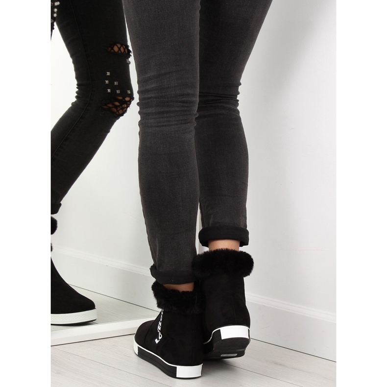 Sneakers nere alte alla caviglia NB252P nero 1