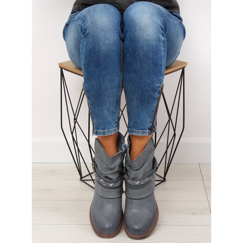 Stivali blu da donna blu 815-PA Blue 1