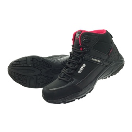 DK 1751 scarpe da trekking softshell nere nero rosso 5