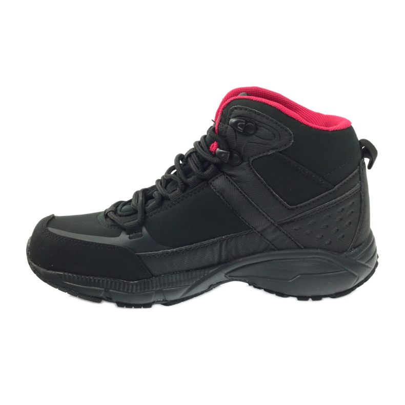 DK 1751 scarpe da trekking softshell nere nero rosso 2