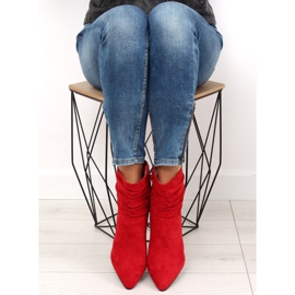 Rosso Stivali con tacco largo NC781 Rosso 2