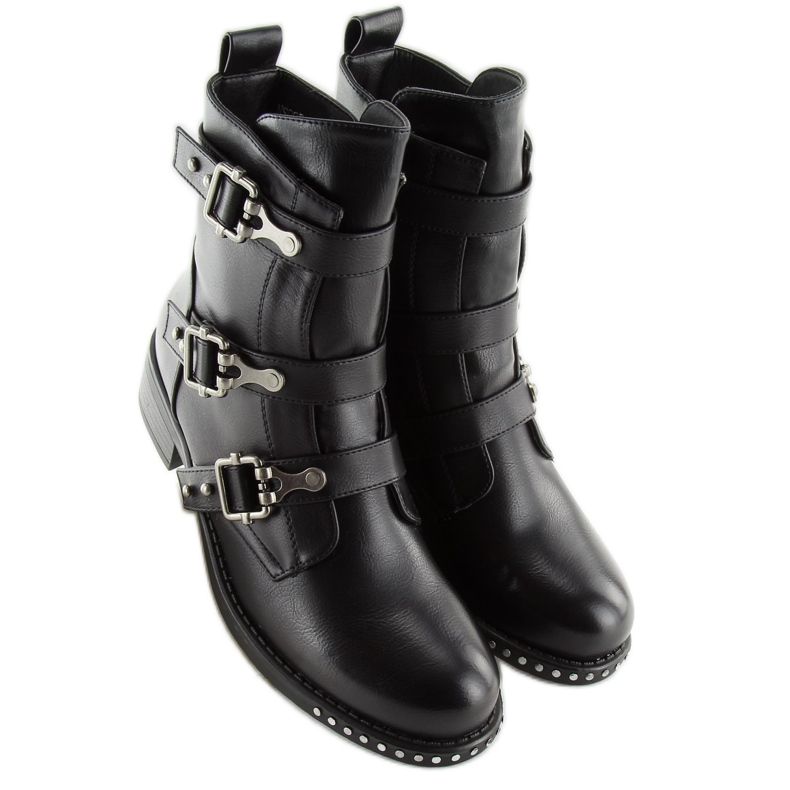 Stivali militari neri NS08P Black nero 2