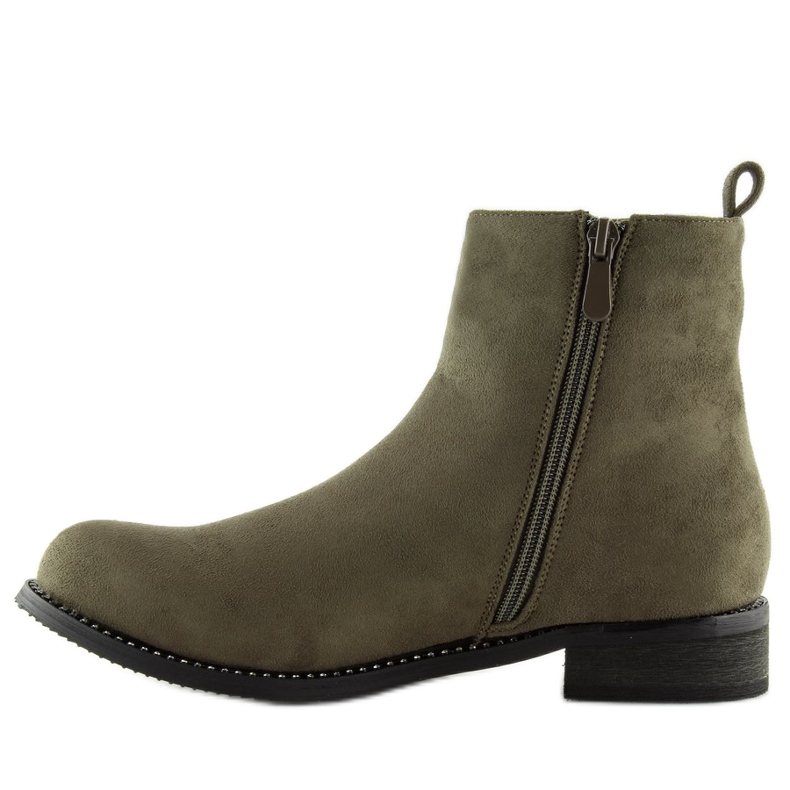 Stivaletti Chelsea verdi da donna NS025P Verde 1
