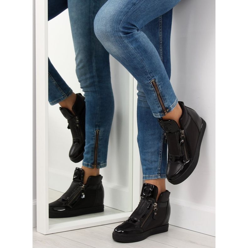 Sneakers nere da donna R24-6 Black nero 2