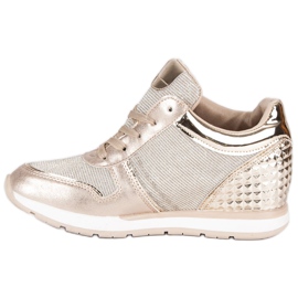 Sneakers sneakers dorate d'oro 1