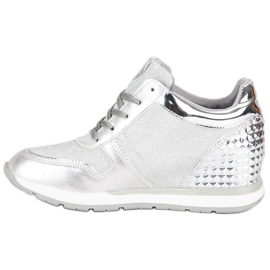 Scarpe da ginnastica argento, scarpe da ginnastica grigio 1