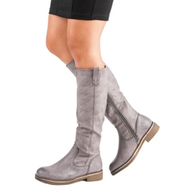 Super Me Stivali casual da donna grigio 1