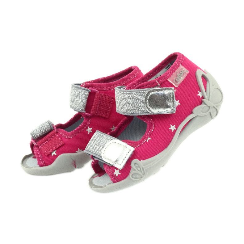 Befado scarpe per bambini sandali pantofole 242p085 grigio rosa 5