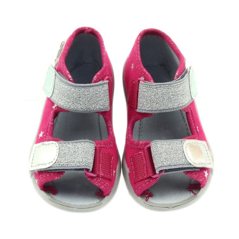 Befado scarpe per bambini sandali pantofole 242p085 grigio rosa 4