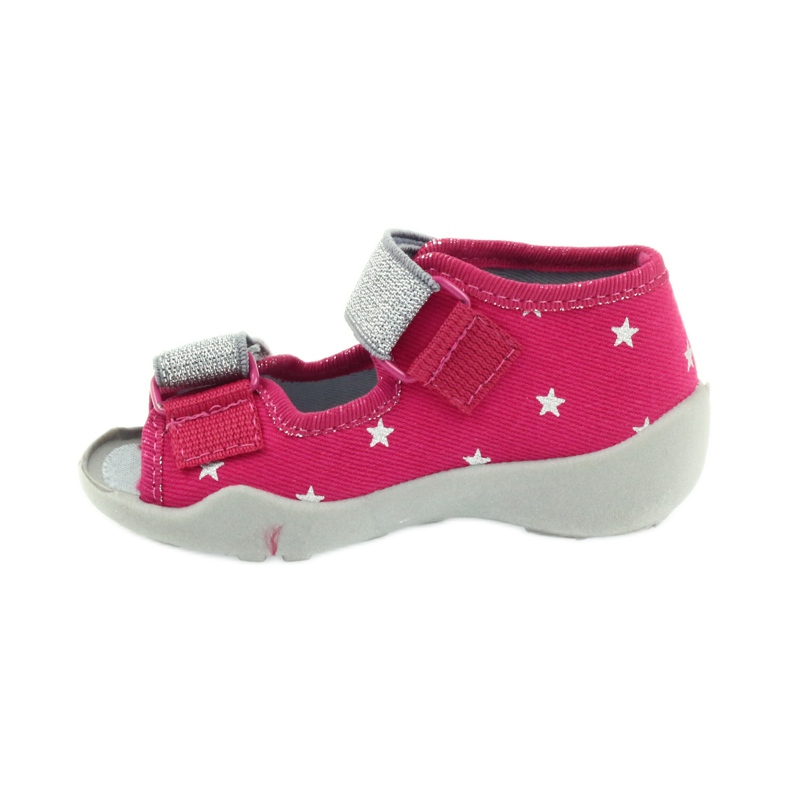 Befado scarpe per bambini sandali pantofole 242p085 grigio rosa 2