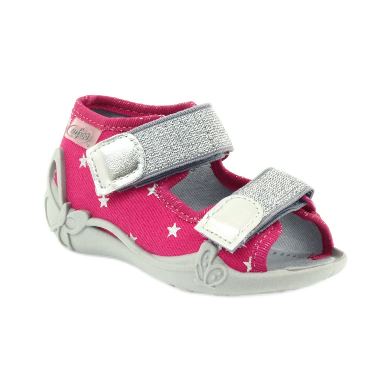 Befado scarpe per bambini sandali pantofole 242p085 grigio rosa 1