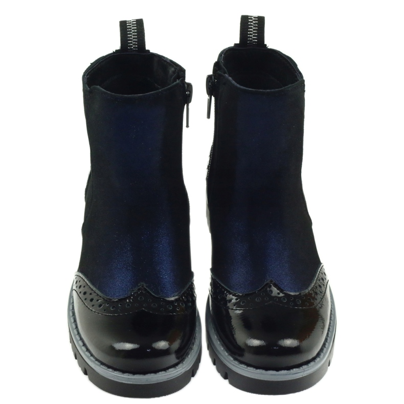 Stivali neri Ren But 3313 isolati nero blu navy 3