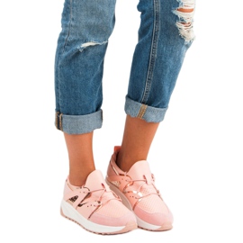 Scarpe sportive alla moda rosa 1