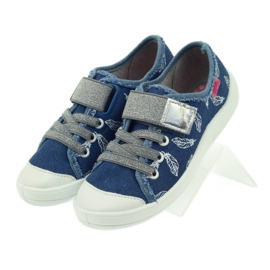 Befado scarpe per bambini pantofole sneakers 251y111 bianco blu grigio 4