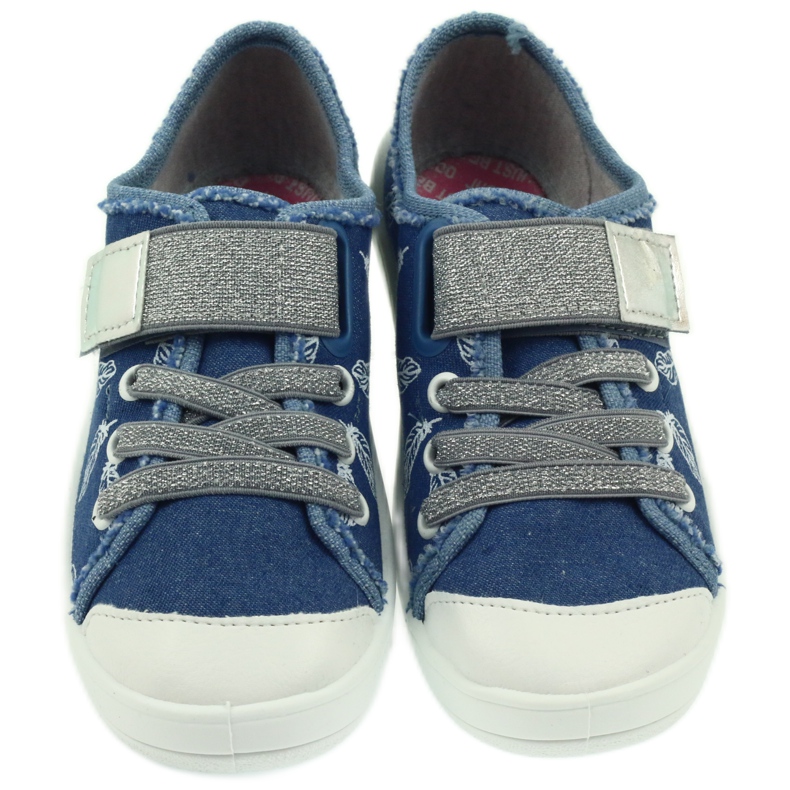 Befado scarpe per bambini pantofole sneakers 251y111 bianco blu grigio 3