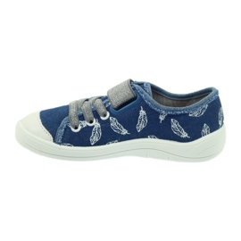 Befado scarpe per bambini pantofole sneakers 251y111 bianco blu grigio 2