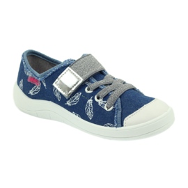Befado scarpe per bambini pantofole sneakers 251y111 bianco blu grigio 1