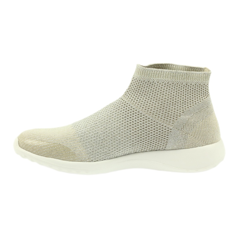 American Club Scarpe sportive americane da donna 17044 beige d'argento giallo 2