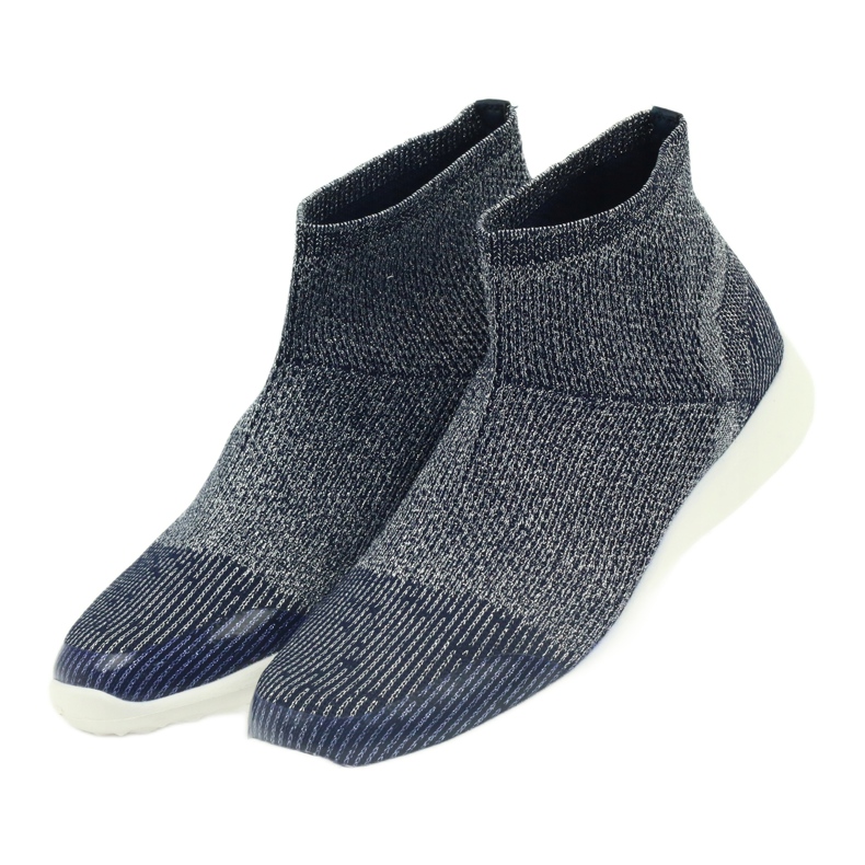 American Club Scarpe sportive da donna 17044 blu navy/argento 3