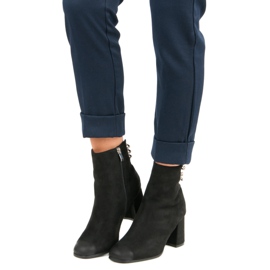 Stivali alla moda sul post VINCEZA nero 1