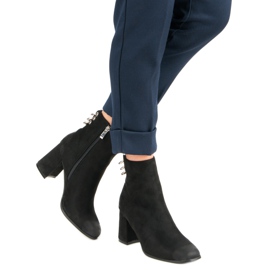 Stivali alla moda sul post VINCEZA nero 2