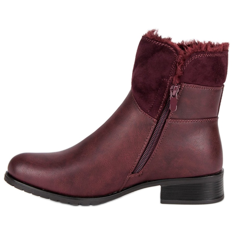 Forever Folie Stivali da donna caldi rosso 1