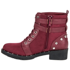 Clowse Stivali da lavoro alla moda rosso 1