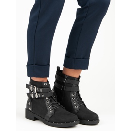 Clowse Stivali da lavoro alla moda nero 1