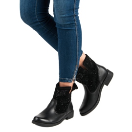 Stivaletti slip-on neri nero 1