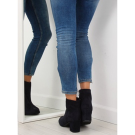 Stivali blu navy con tacco alto F780 blu 1