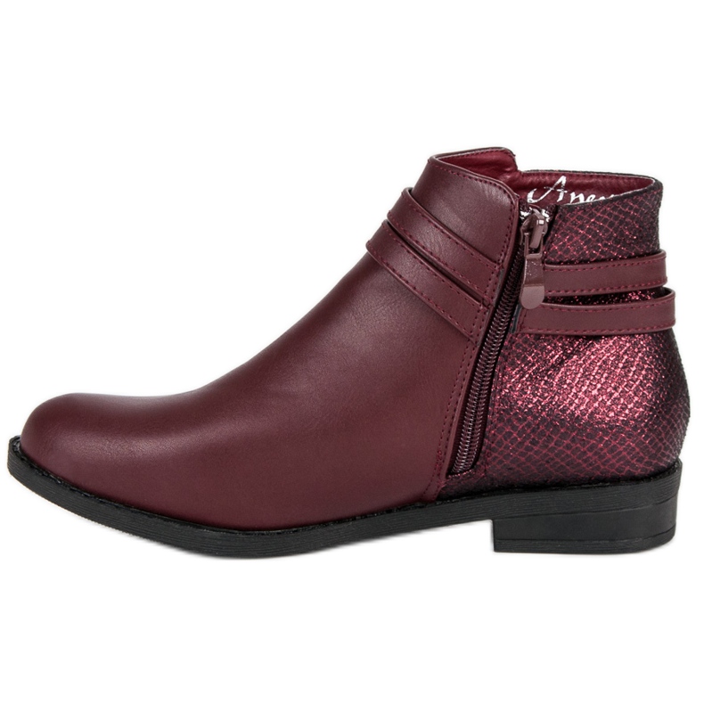 Anesia Paris Stivaletti da donna rosso 1