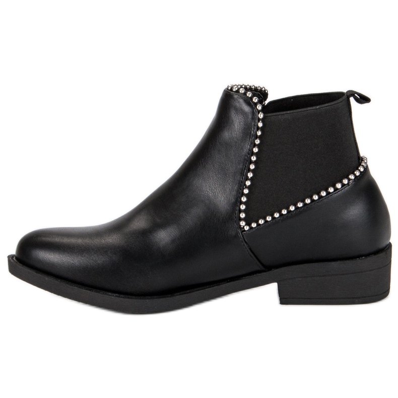 Eleganti stivali Chelsea nero 1