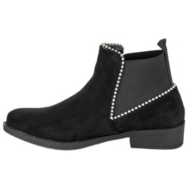 Stivaletti Chelsea in pelle scamosciata nero 1