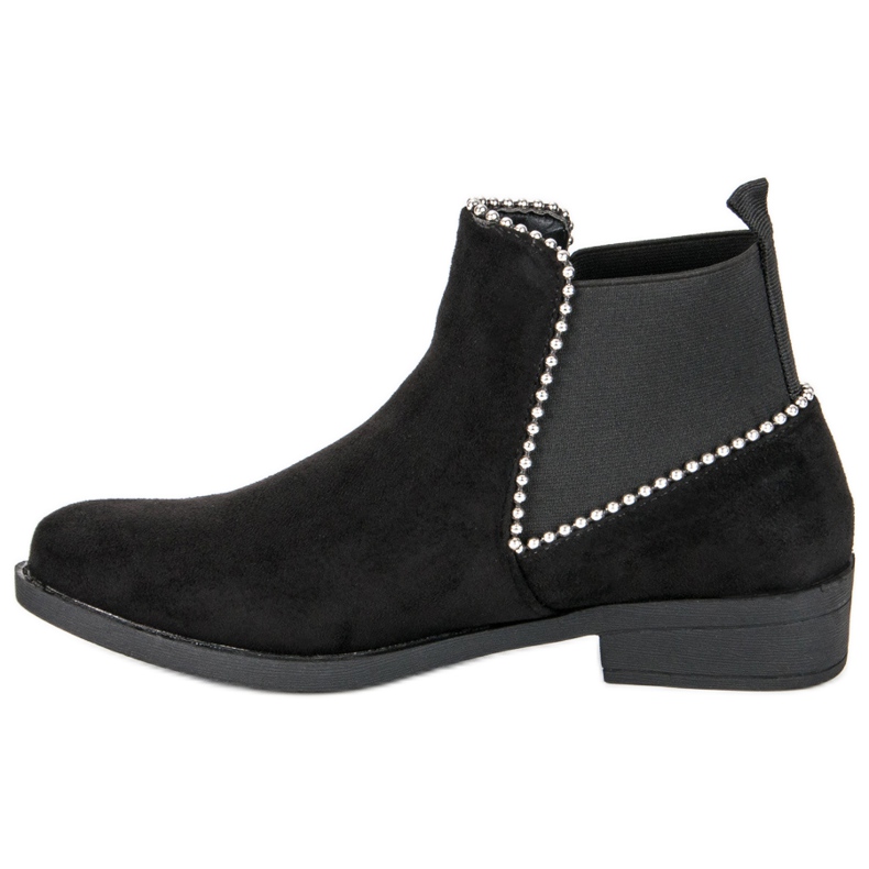 Stivaletti Chelsea in pelle scamosciata nero 1