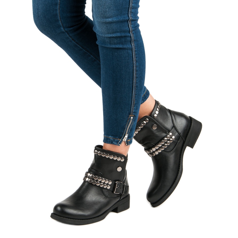 L. Lux. Shoes Stivali Neri Rock nero 1