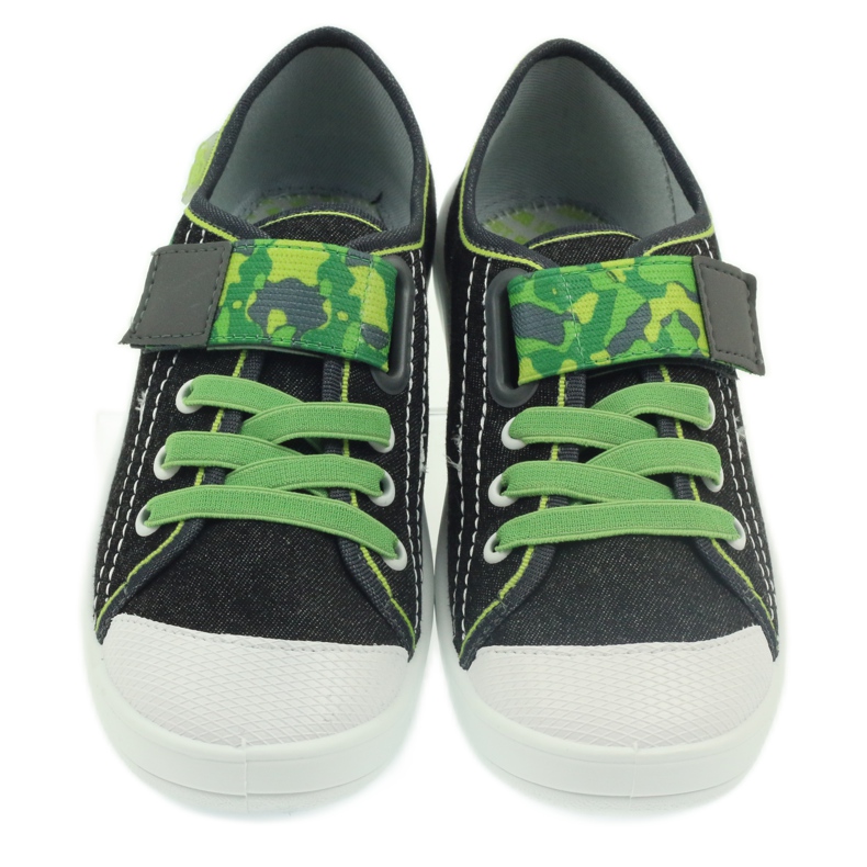 Befado scarpe per bambini pantofole sneakers 251y102 nero verde 2